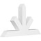 Ekena Millwork Saratoga Architectural Grade PVC Gable Bracket, 60"W x 35"H x 6"D x 6"F, 14/12 Pitch GBP060X35X0606SAR00 - alternate 1